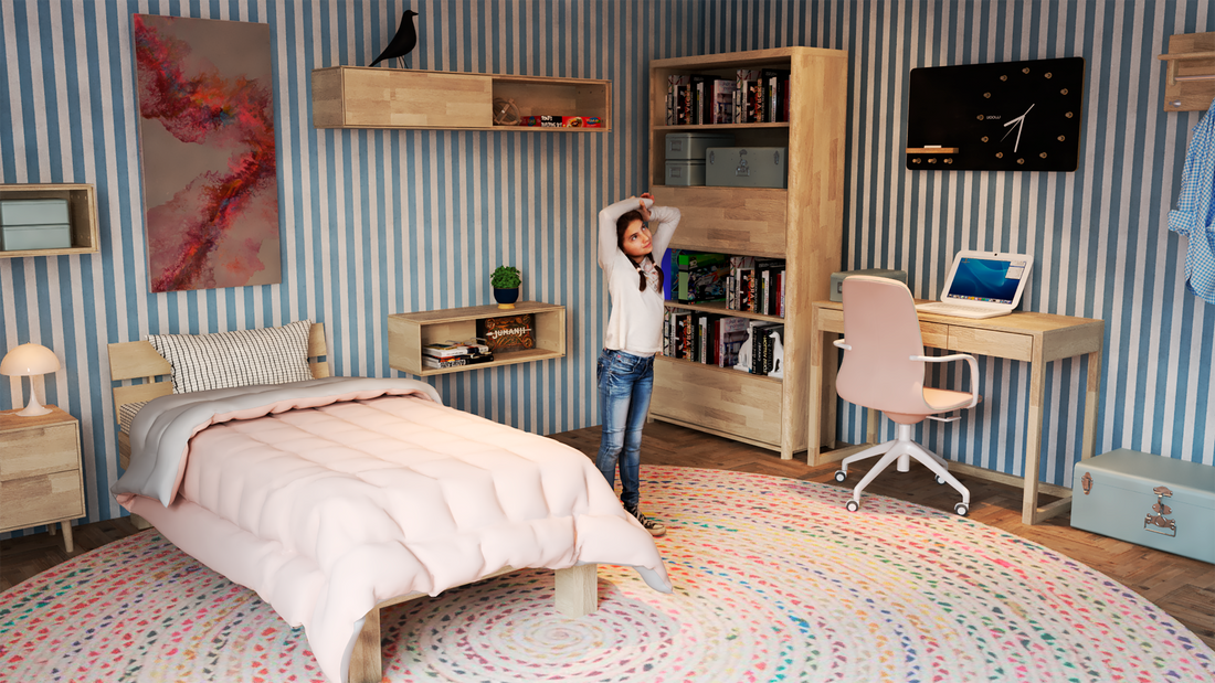 NordicStory Scandinavian nordic style solid oak beds
