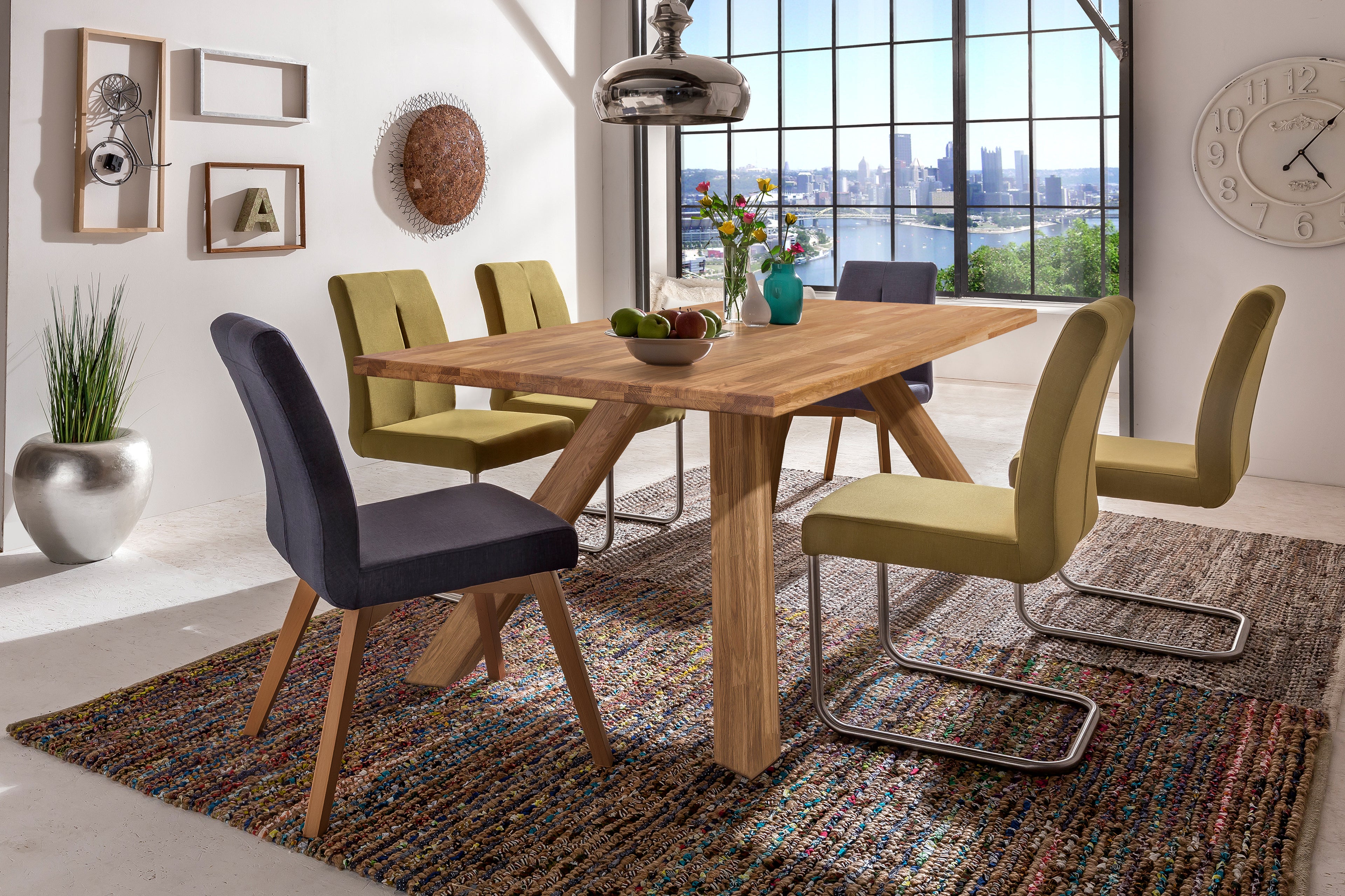 Oak dining table