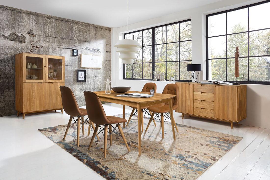 NordicStory, furniture, solid oak wood, home, dining room, sideboard, dining table, display cabinet, console table