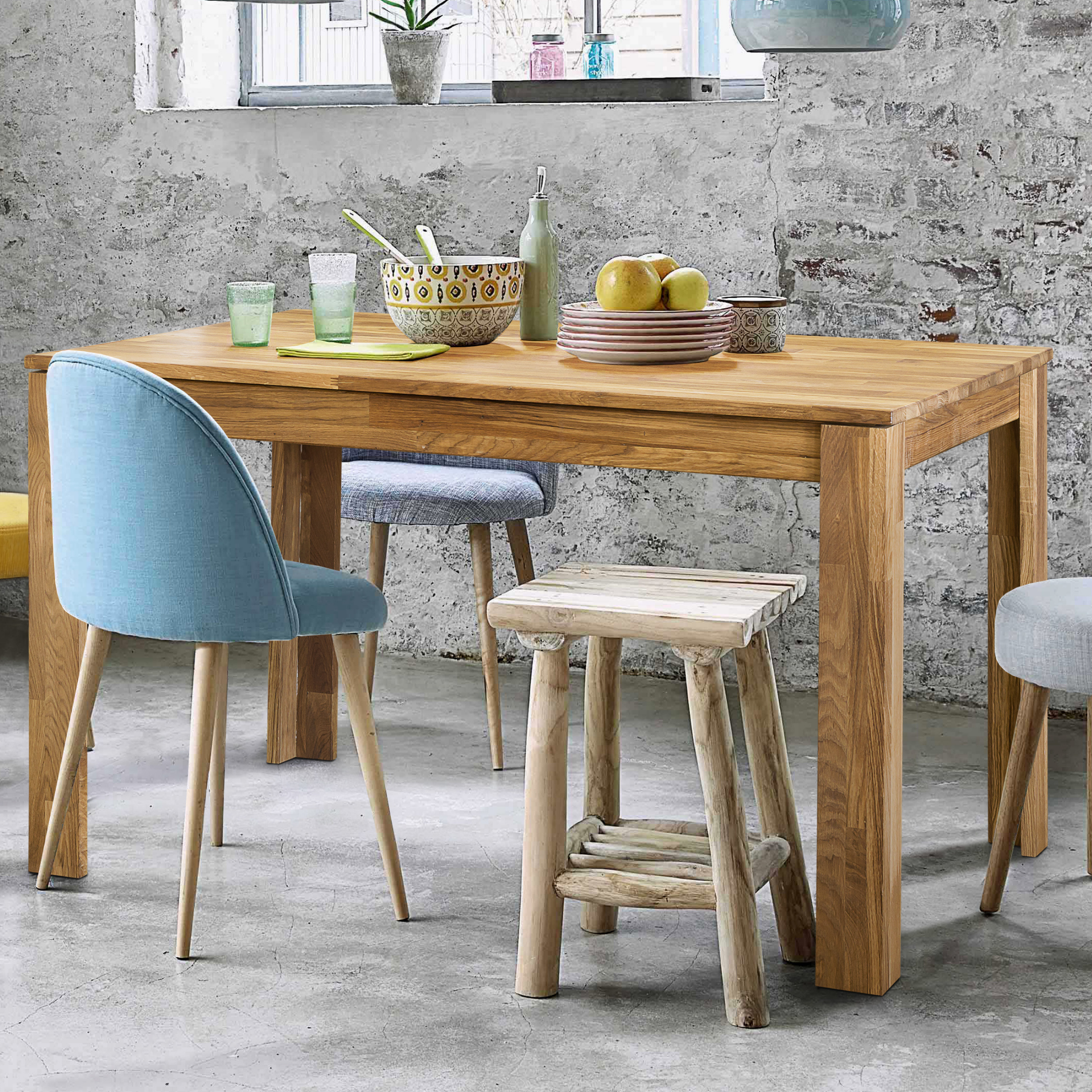 NordicStory Solid wood oak table rustic nordic design