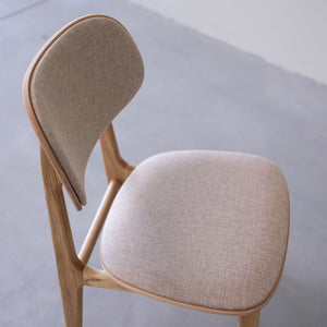 Pack of 2 or 4 Varde Dining Chairs, Solid Oak Wood Frame, Upholstery