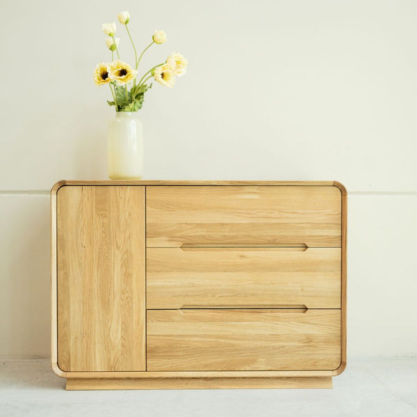 Solid oak chest of drawers Alina