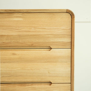 Solid oak chest of drawers Alina