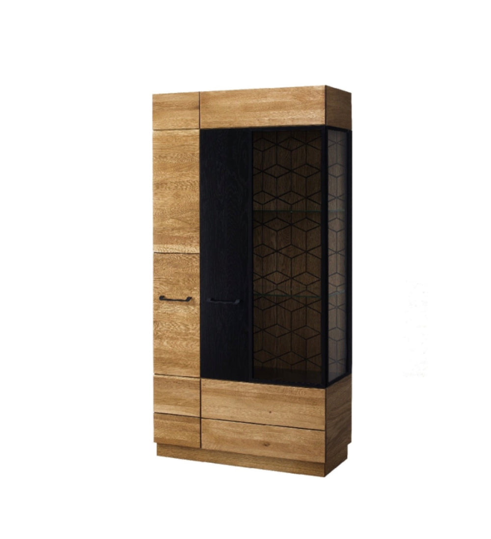 LoftStory Oak Wooden Display Cabinet