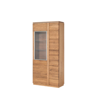 LoftStory Solid oak display cabinet
