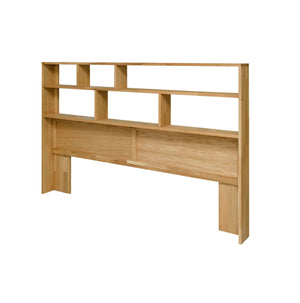 NordicStory Sofia 7 oak solid wood bed with storage