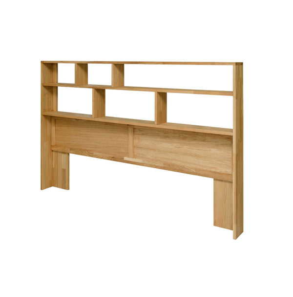 NordicStory Sofia 7 oak solid wood bed with storage