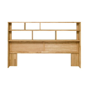NordicStory Sofia 8 oak solid wood bed with storage