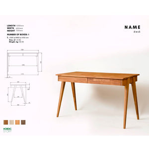 NordicStory Solid oak desk Berg
