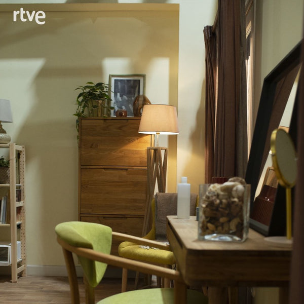 NordicStory Shoe rack in oak solid wood