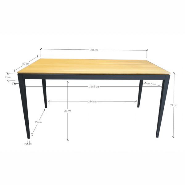 NordicStory MADRID Oak solid wood dining table MADRID Roble.Store