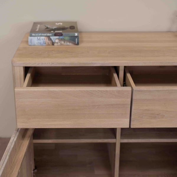 NordicStory Sideboard Chest of drawers made of solid oak wood