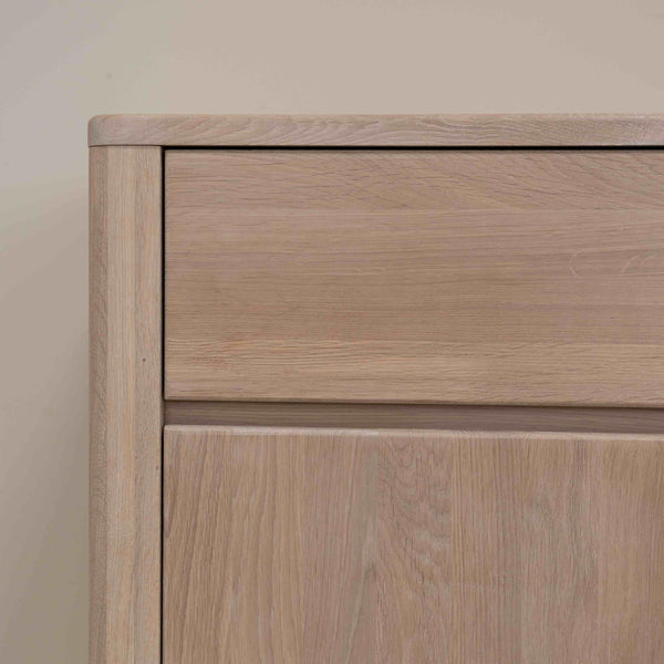 NordicStory Sideboard Chest of drawers made of solid oak wood
