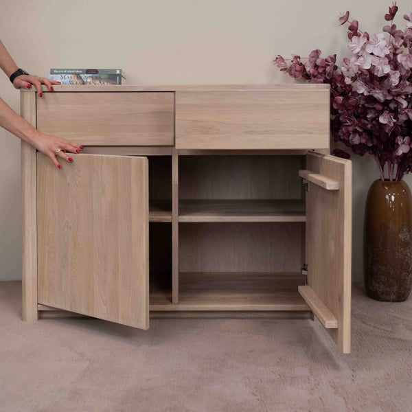 NordicStory Sideboard Chest of drawers made of solid oak wood