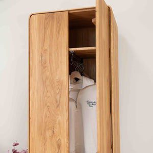 NordicStory Cabinet with 2 doors in solid oak Geneva, 60 x 45 x 200 cm.