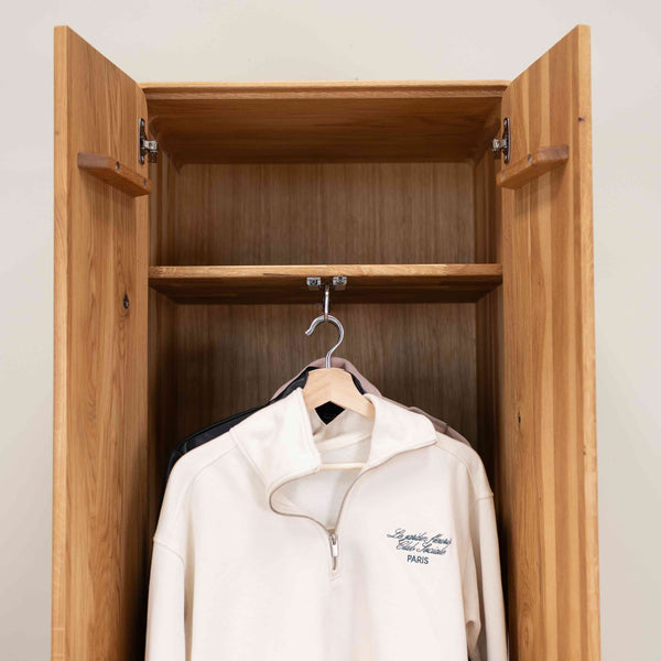 NordicStory Cabinet with 2 doors in solid oak Geneva, 60 x 45 x 200 cm.