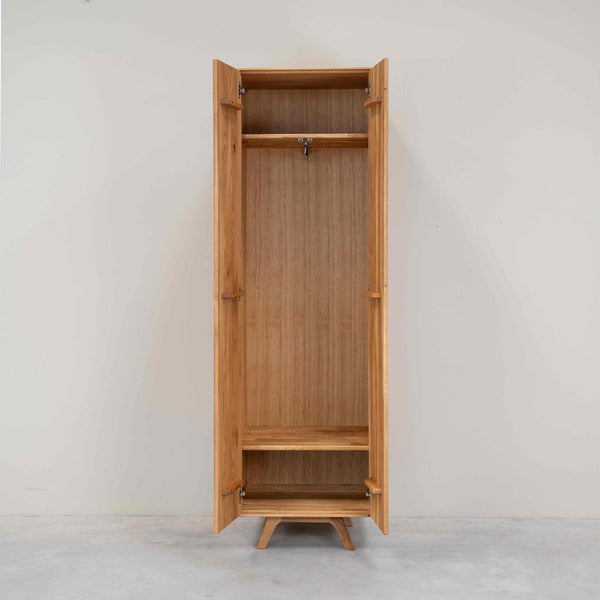 NordicStory Cabinet with 2 doors in solid oak Geneva, 60 x 45 x 200 cm.