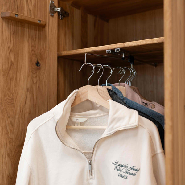 NordicStory Cabinet with 2 doors in solid oak Geneva, 60 x 45 x 200 cm.