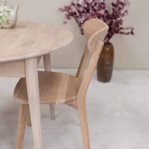 NordicStory Set Escandi 3 solid wood table and two chairs ISKU