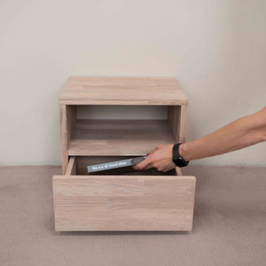 Roble.Store Bedside table in solid oak wood