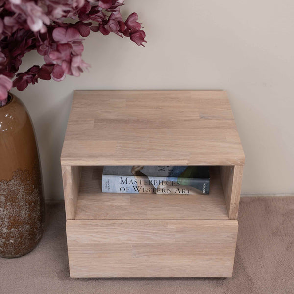 Roble.Store Bedside table in solid oak wood