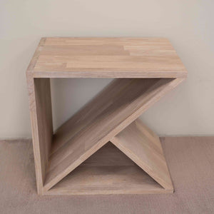 Side table, bedside table in solid oak wood Denmark