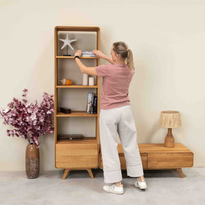 Oak.Store oak solid wood display cabinet oak