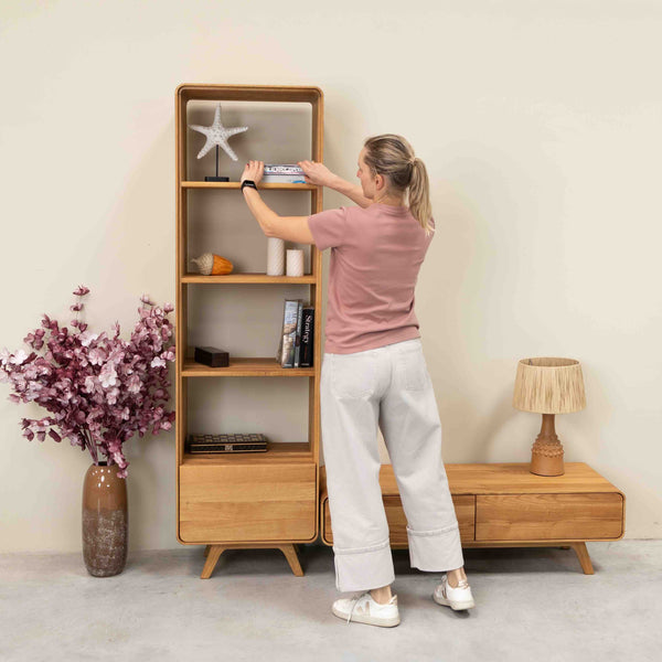 Oak.Store oak solid wood display cabinet oak