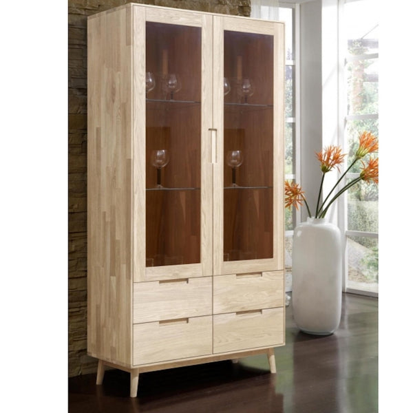 Roble.Store Solid wood display cabinet oak