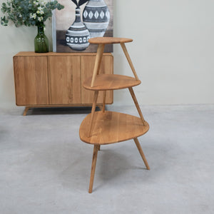 NordicStory Set of 3 apiables coffee tables in solid oak wood Geneva