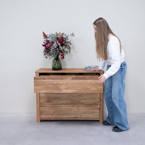 Elsa solid oak dresser chest of drawers