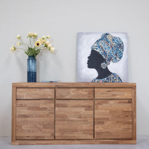 Utah solid oak dresser chest of drawers