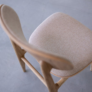 Pack of 2 or 4 Varde Dining Chairs, Solid Oak Wood Frame, Upholstery