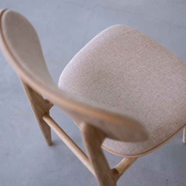 Pack of 2 or 4 Varde Dining Chairs, Solid Oak Wood Frame, Upholstery