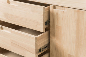 Solid wood sideboard oak nordic