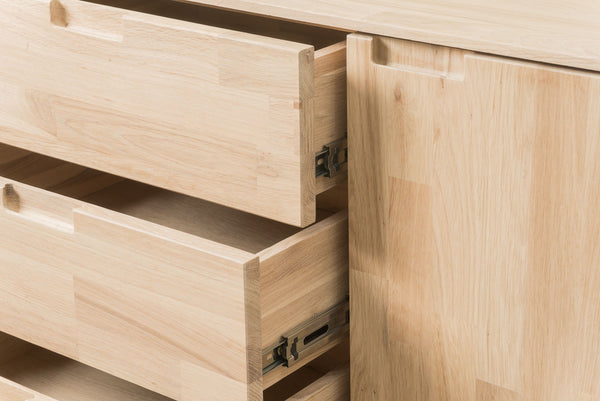 Solid wood sideboard oak nordic