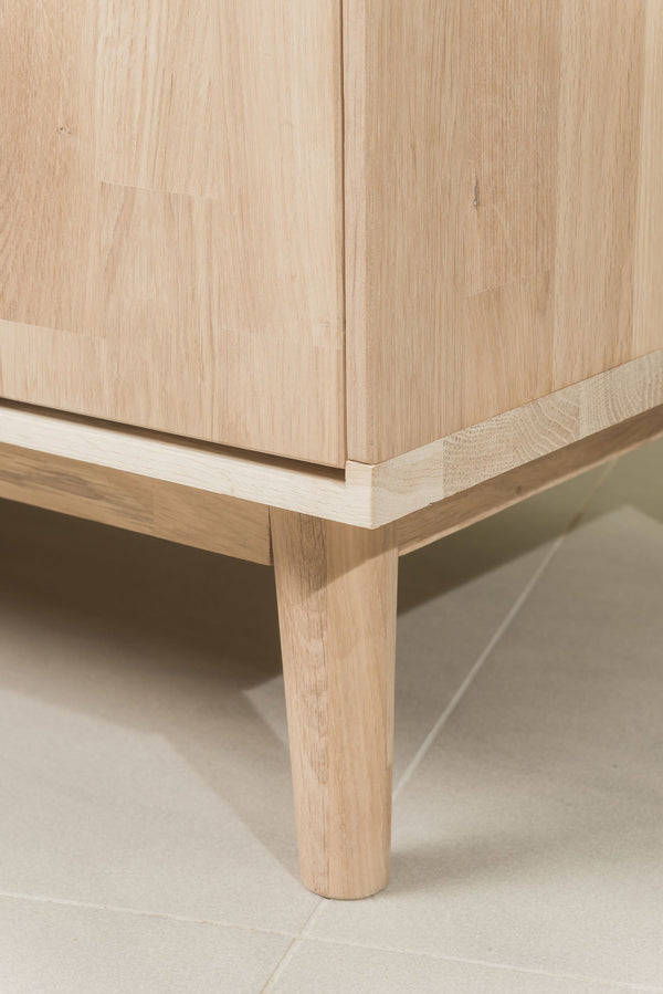 Solid wood sideboard oak nordic