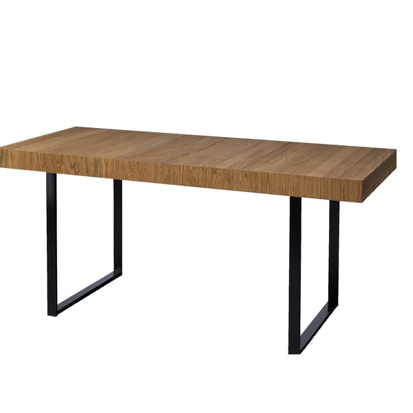 LoftStory Extending dining table with metal legs industrial nordic design