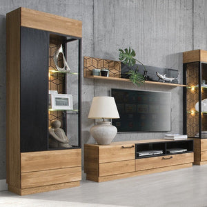 LoftStory Oak wood TV cabinet Mozaik