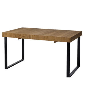 LoftStory Extending dining table with metal legs industrial nordic design