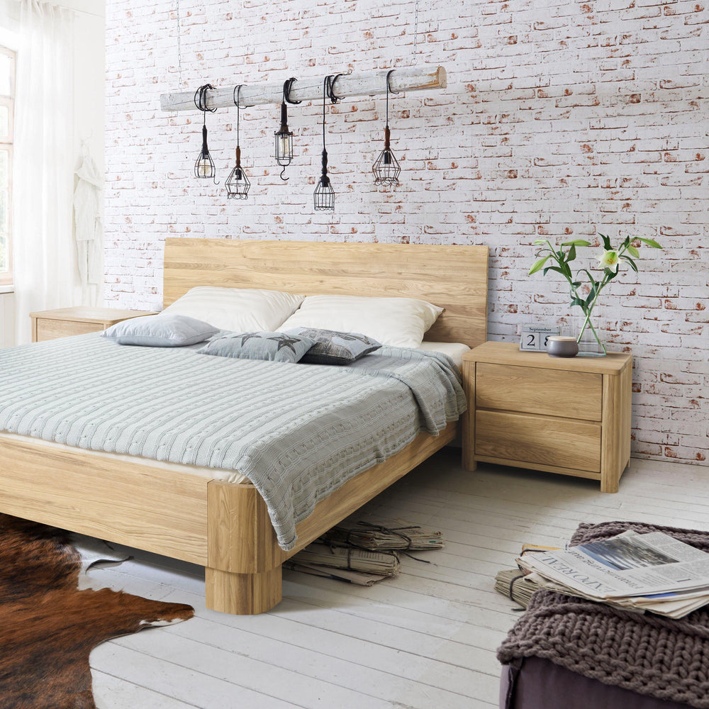 Elsa solid oak bedside table, 56,5 x 44 x 47 cm, NordicStory