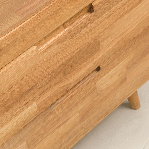 NordicStory Solid oak cabinet showcase cabinet