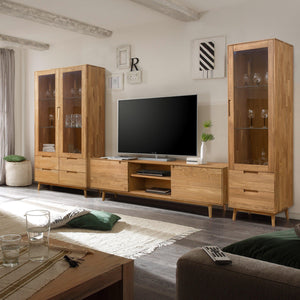 NordicStory Solid oak cabinet showcase cabinet