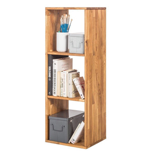 Regal 3 solid oak bookcase bookcase, 39 x 35 x 113 cm, NordicStory