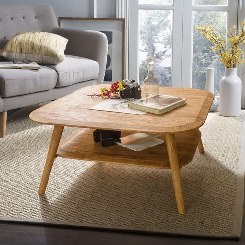 NordicStory Escandi Coffee Table 4 Solid Oak Natural Wood Scandinavian Living Room