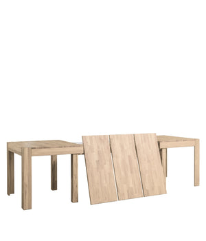 NordicStory Extending dining table made of solid oak wood