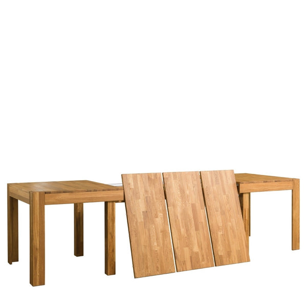 NordicStory Extending dining table made of solid oak wood
