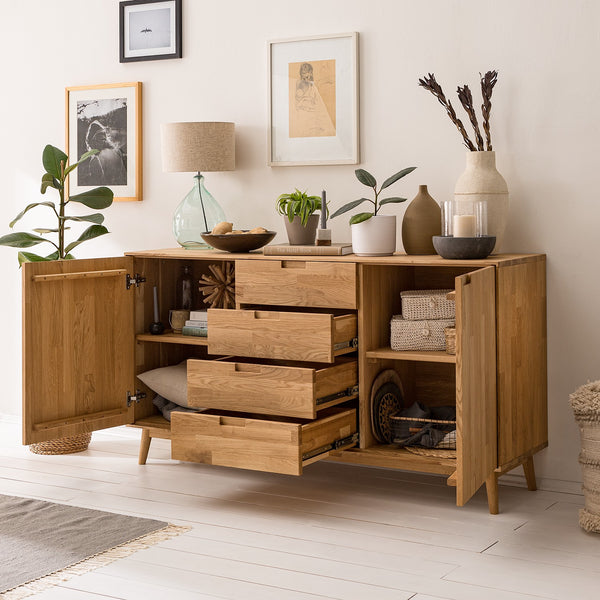NordicStory Sideboard Chest of drawers in oak solid wood