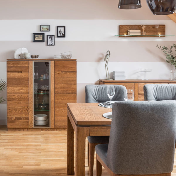 NordicStory Extending dining table in solid oak wood