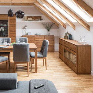 NordicStory Chest of drawers in solid oak wood